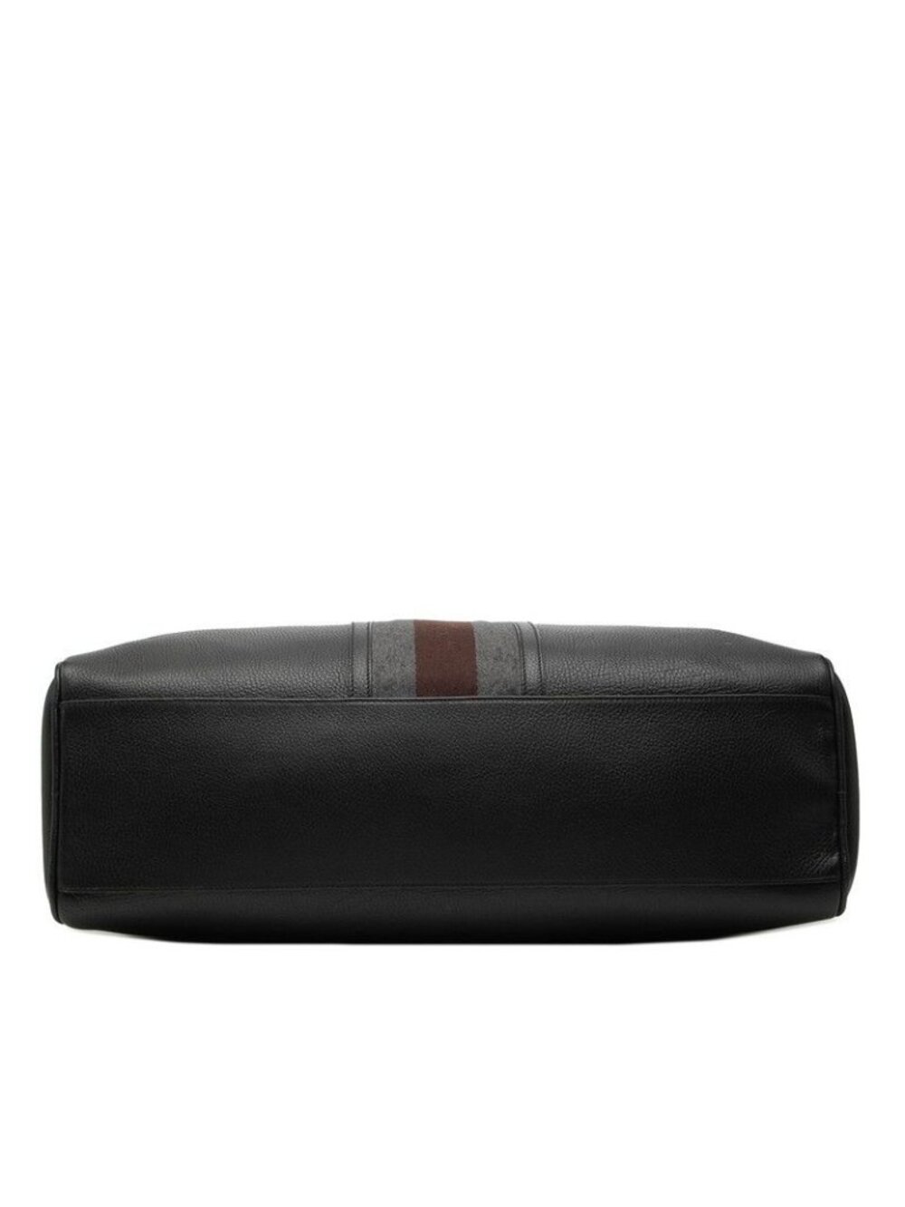 Gucci Sherry Line Boston Bag Black Gray Brown Leather - Picture 4 of 7